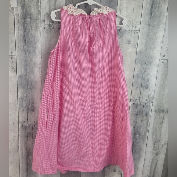 Girls Polo Ralph Lauren Pink Gingham Dress 8 - Picture 5 of 5